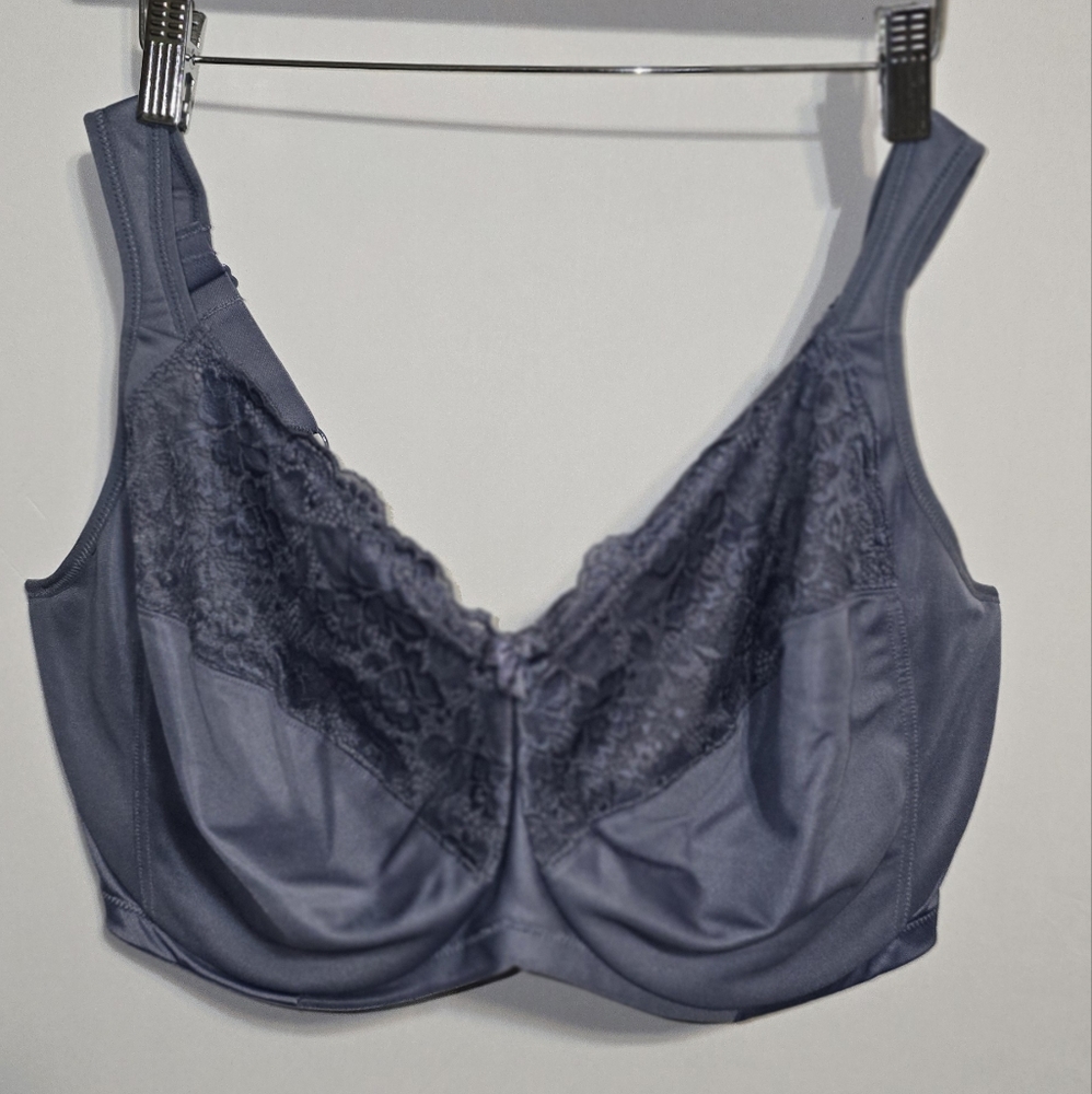 Meleneca Full Coverage Plus Size42I/44H Minimizer Bra Nightfall